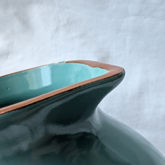 Vintage Dansk Mesa Turquoise Ceramic Pitcher Discontinued - Picture 10 of 10